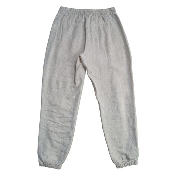 Athleta Linen Pants‎ Small Jogger Lightweight Drawstring Coastal Beach Vacation - Picture 2 of 7